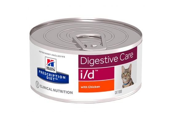 Фото - Hill's Prescription Diet i/d Digestive Care лечебные консервы для кошек при заболевании ЖКТ, панкреатите, КУРИЦА влажный корм (консервы) Hill's Prescription Diet i/d Digestive Care лечебные консервы для кошек при заболевании ЖКТ, панкреатите, КУРИЦА