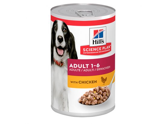 Фото - Hill's Science Plan ADULT консервы для взрослых собак КУРИЦА влажный корм (консервы) Hill's Science Plan ADULT консервы для взрослых собак КУРИЦА