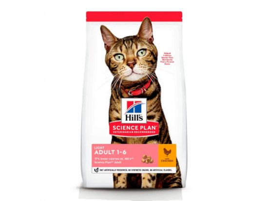 Фото - Hill's Science Plan Adult Light корм для кішок з куркою сухий корм Hill's Science Plan Adult Light корм для кішок з куркою