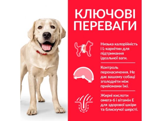 Фото 2 -  сухий корм Hill's Science Plan LIGHT LARGE корм для великих собак з надмірною вагою