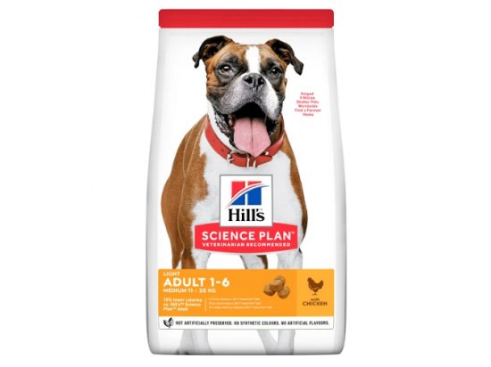 Фото - Hill's Science Plan LIGHT MEDIUM корм для средних собак с избыточным весом, 14 кг сухой корм Hill's Science Plan LIGHT MEDIUM корм для средних собак с избыточным весом, 14 кг