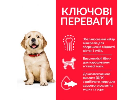 Фото - сухой корм Hill's Science Plan PUPPY LARGE BREED корм для щенков крупных пород с курицей