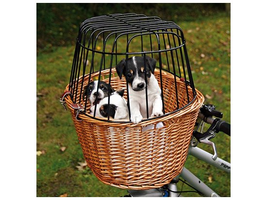 Фото - велоаксессуары Trixie Bicycle Basket - Корзина с сеткой для крепления на руле велосипеда (2806)