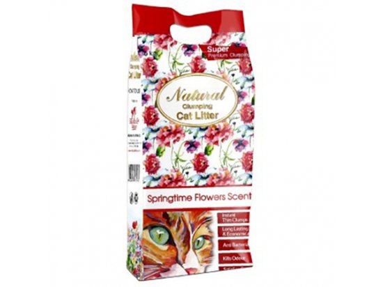 Фото - Indian Cat Litter SPRINGTIME FLOWERS комкующийся наполнитель С АРОМАТОМ ВЕСЕННИХ ЦВЕТОВ наповнювачі Indian Cat Litter SPRINGTIME FLOWERS комкующийся наполнитель С АРОМАТОМ ВЕСЕННИХ ЦВЕТОВ