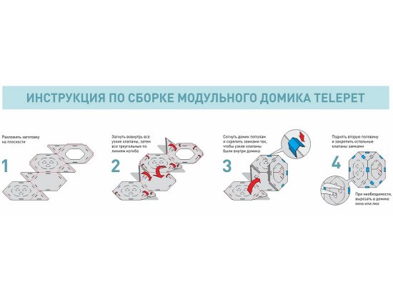 Фото - спальные места, лежаки, домики Collar TelePet модульный картонный домик для котов