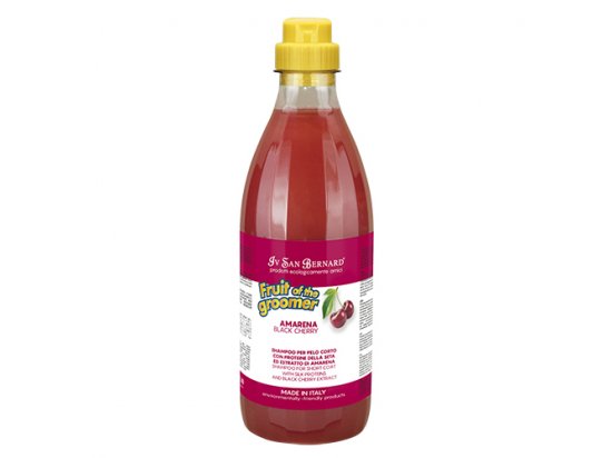 Фото 2 -  повседневная косметика Iv San Bernard (Ив Сен Бернар) BLACK CHERRY Shampoo - Шампунь для короткой шерсти ЧЕРНАЯ ВИШНЯ с протеинами шелка