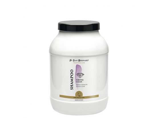 Фото 3 -  повседневная косметика Iv San Bernard (Ив Сен Бернар) CRISTAL CLEAN Shampoo - Шампунь для уничтожения желтых и бурых пятен на шерсти животных КРИСТАЛ КЛИН