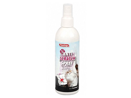 Фото - корекція поведінки Flamingo (Фламінго) ANTI-SCRATCH SPRAY Спрей Анти-подряпин для відлякування кішок, 175 мл