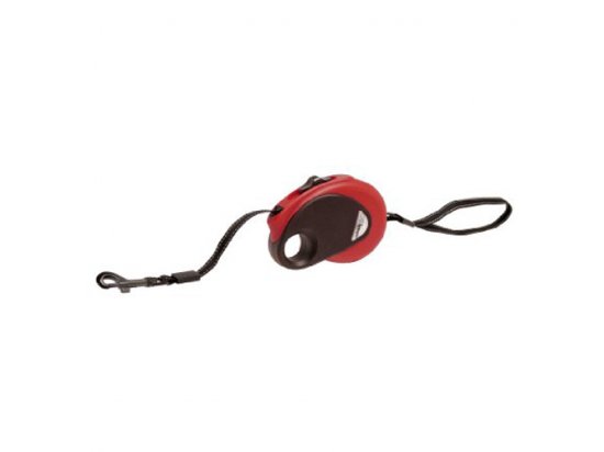 Фото - Flamingo (Фламінго) DogxToGo Belt Mini повідець рулетка для собак - СВІТЛОВІТДБИВНА СТРІЧКА, червоний рулетки Flamingo (Фламінго) DogxToGo Belt Mini повідець рулетка для собак - СВІТЛОВІТДБИВНА СТРІЧКА, червоний