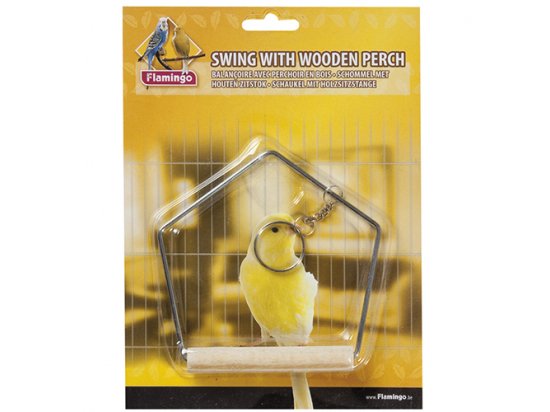 Фото - Flamingo (Фламинго) SWINGWOODEN PERCH Игрушка для попугаев качели с деревянной жердочкой игрушки Flamingo (Фламинго) SWINGWOODEN PERCH Игрушка для попугаев качели с деревянной жердочкой
