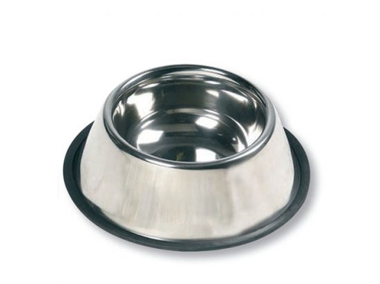 Фото - Flamingo RUBBER RIM миска для собак, нержавеющая сталь миски, поилки, фонтаны Flamingo RUBBER RIM миска для собак, нержавеющая сталь
