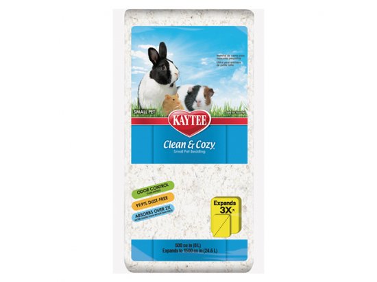Фото 3 -  наполнители и подстилки Kaytee (Кейти) CLEAN&COZY WHITE (КЛИН КОЗИ БЕЛЫЙ) подстилка для грызунов, целлюлоза