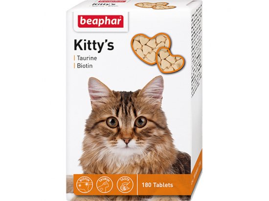 Фото - лакомства Beaphar Kittys+Taurin-Biotin Витаминное лакомство для кошек