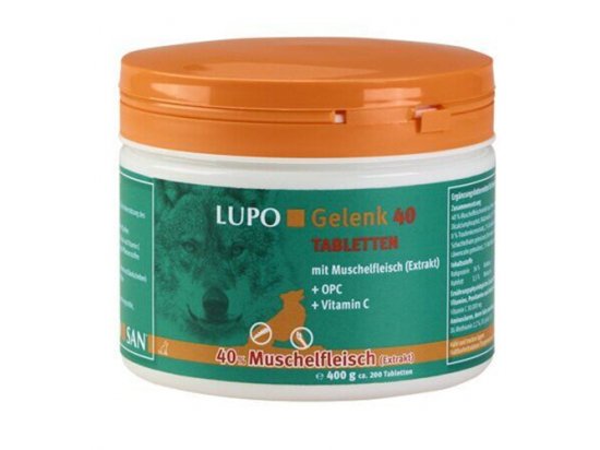 Фото 2 -  хондропротекторы Luposan (Люпосан) Lupo Gelenk 40 Tabletten - Таблетки для укрепления суставов и костей у собак