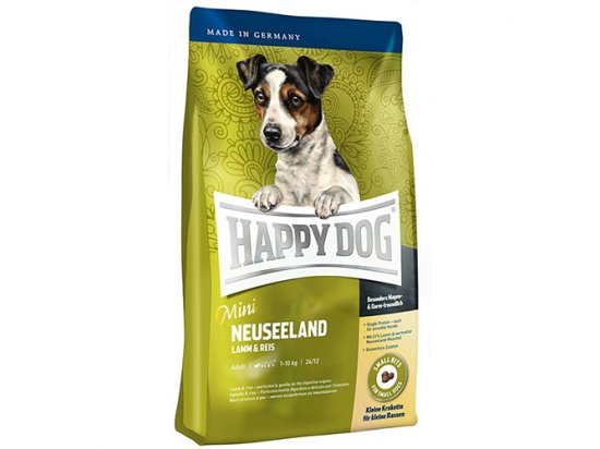 Фото - сухий корм Happy Dog (Хепі дог) SUPREME MINI NEUSEELAND (СУПРИМ МІНІ ЯГНЯ І РИС) корм для дорослих собак дрібних порід