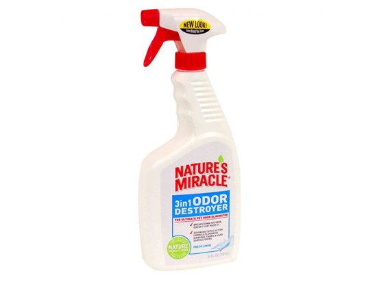 Фото - Natures Miracle 3in1 ODOR DESTROYER FRESH LINEN SCENT Знищувач запаху АРОМАТ СВІЖОЇ БІЛИЗНИ спрей видалення запахів та плям Natures Miracle 3in1 ODOR DESTROYER FRESH LINEN SCENT Знищувач запаху АРОМАТ СВІЖОЇ БІЛИЗНИ спрей