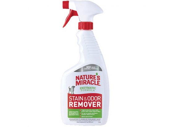 Фото - видалення запахів та плям Natures Miracle STAIN&ODOR REMOVER (ЗНИЩИТЕЛЬ ПЛЯМ І ЗАПАХУ) універсальний розчин для собак