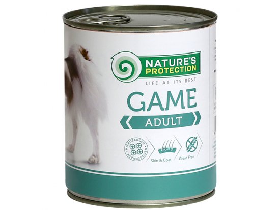 Фото 2 -  влажный корм (консервы) Natures Protection (Нейчез Протекшин) ADULT GAME (ЭДАЛТ ДИЧЬ) консерва для собак