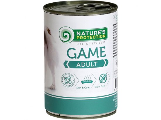 Фото 3 -  влажный корм (консервы) Natures Protection (Нейчез Протекшин) ADULT GAME (ЭДАЛТ ДИЧЬ) консерва для собак