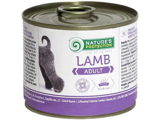 Фото - Natures Protection (Нейчез Протекшин) ADULT LAMB (ЭДАЛТ ЯГНЕНОК) консерва для собак влажный корм (консервы) Natures Protection (Нейчез Протекшин) ADULT LAMB (ЭДАЛТ ЯГНЕНОК) консерва для собак