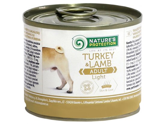 Фото - Natures Protection (Нейчез Протекшин) ADULT LIGHT TURKEY & LAMB (ЭДАЛТ ЛАЙТ ЯГНЕНОК И ИНДЕЙКА) консерва для малоподвижных и склонных к полноте собак влажный корм (консервы) Natures Protection (Нейчез Протекшин) ADULT LIGHT TURKEY & LAMB (ЭДАЛТ ЛАЙТ ЯГНЕНОК И ИНДЕЙКА) консерва для малоподвижных и склонных к полноте собак
