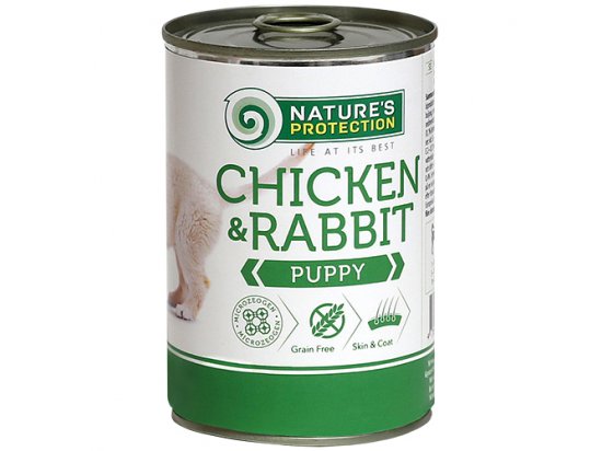 Фото 3 -  влажный корм (консервы) Natures Protection (Нейчез Протекшин) CHICKEN & RABBIT (ПАППИ КУРИЦА И КРОЛИК) консерва для щенков