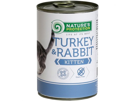 Фото - Natures Protection (Нейчез Протекшин) KITTEN TURKEY & RABBIT (ИНДЕЙКА И КРОЛИК) консервы для котят до 12 месяцев влажный корм (консервы) Natures Protection (Нейчез Протекшин) KITTEN TURKEY & RABBIT (ИНДЕЙКА И КРОЛИК) консервы для котят до 12 месяцев