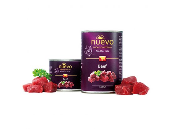 Фото - Nuevo ADULT BEEF консервы для взрослых кошек (говядина) влажный корм (консервы) Nuevo ADULT BEEF консервы для взрослых кошек (говядина)
