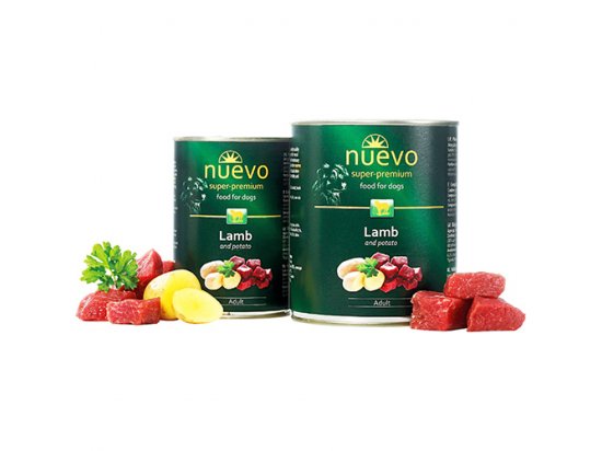 Фото - Nuevo ADULT LAMB & POTATO консервы для взрослых собак (ягненок и картофель) влажный корм (консервы) Nuevo ADULT LAMB & POTATO консервы для взрослых собак (ягненок и картофель)