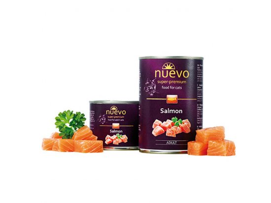 Фото - Nuevo ADULT SALMON консерви для дорослих кішок (лосось) вологий корм (консерви) Nuevo ADULT SALMON консерви для дорослих кішок (лосось)