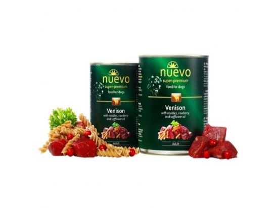 Фото - Nuevo ADULT VENISON & COWBERRY консервы для взрослых собак (оленина и брусника) влажный корм (консервы) Nuevo ADULT VENISON & COWBERRY консервы для взрослых собак (оленина и брусника)