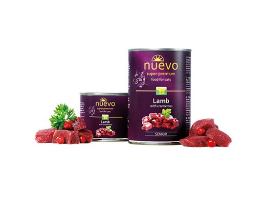 Фото - Nuevo SENIOR LAMB & CRANBERRIES консерви для літніх кішок (ягня та журавлина) вологий корм (консерви) Nuevo SENIOR LAMB & CRANBERRIES консерви для літніх кішок (ягня та журавлина)