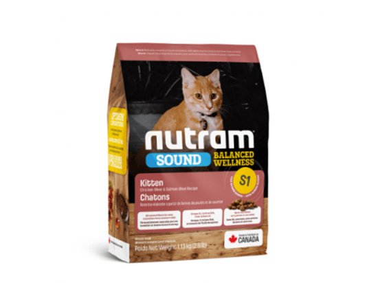 Фото - сухий корм Nutram S1 Sound Balanced Wellness KITTEN (КІТТЕН) холістик корм для кошенят з куркою та лососем