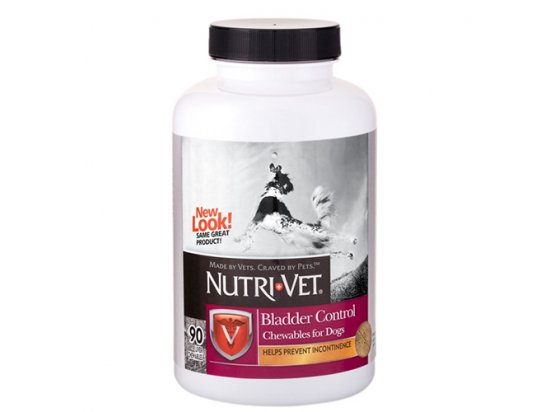 Фото - для сечостатевої системи (урологія та репродукція) Nutri-Vet (Нутрі Вет) BLADDER CONTROL CHEWABLES - КОНТРОЛЬ СЕЧОВОГО МІХУРА комплекс від нетримання сечі у собак, жувальні таблетки 90 табл