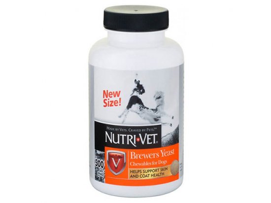 Фото 2 -  для шкіри та шерсті Nutri-Vet (Нутрі Вет) BREWERS YEAST - пивні дріжджі з часником для собак
