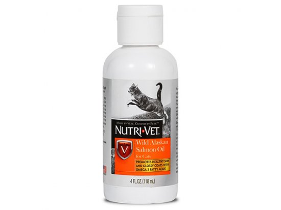 Фото - Nutri-Vet (Нутрі Вет) Salmon Oil - ОЛІЯ ДИКОГО ЛОСОСЯ добавка для шерсті котів, 118 мл для шкіри та шерсті Nutri-Vet (Нутрі Вет) Salmon Oil - ОЛІЯ ДИКОГО ЛОСОСЯ добавка для шерсті котів, 118 мл