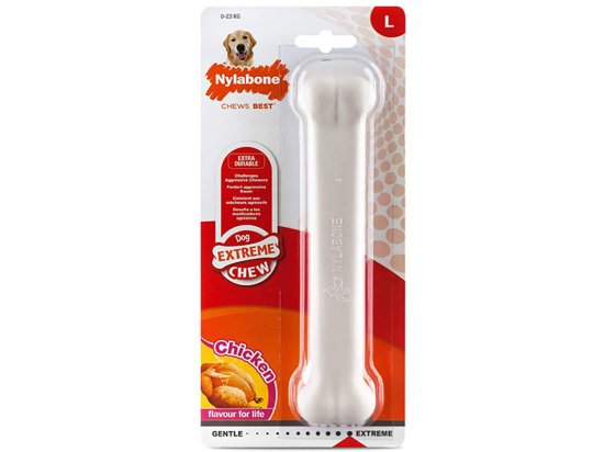 Фото - Nylabone EXTREME CHEW CHICKEN BONE жевательная игрушка для собак КОСТЬ, вкус курицы игрушки Nylabone EXTREME CHEW CHICKEN BONE жевательная игрушка для собак КОСТЬ, вкус курицы