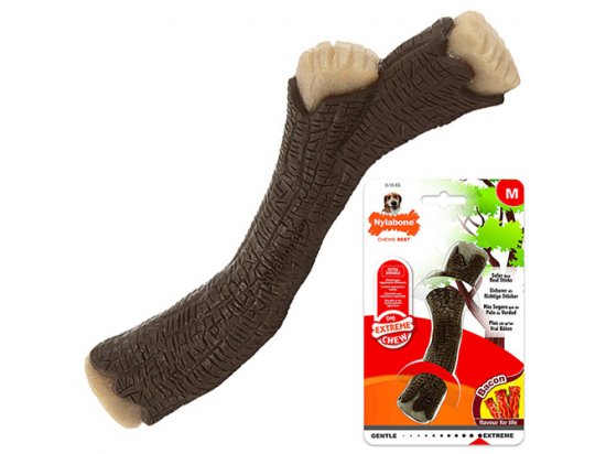 Фото - Nylabone EXTREME CHEW WOODEN STICK жевательная игрушка для собак ВЕТКА, вкус бекона игрушки Nylabone EXTREME CHEW WOODEN STICK жевательная игрушка для собак ВЕТКА, вкус бекона