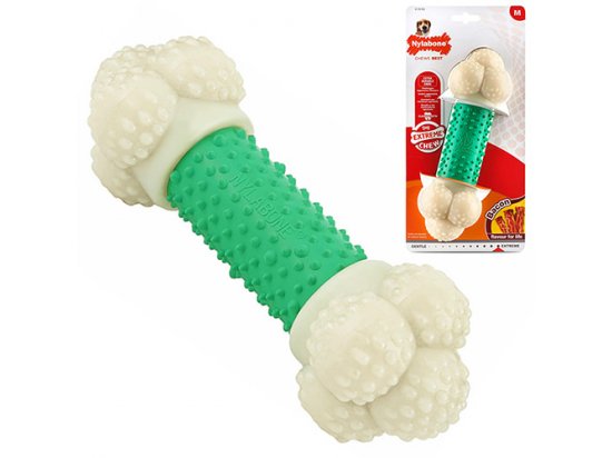 Фото 2 -  игрушки Nylabone EXTREME STICK DOUBLE ACTION жевательная игрушка для собак КОСТЬ, вкус бекона