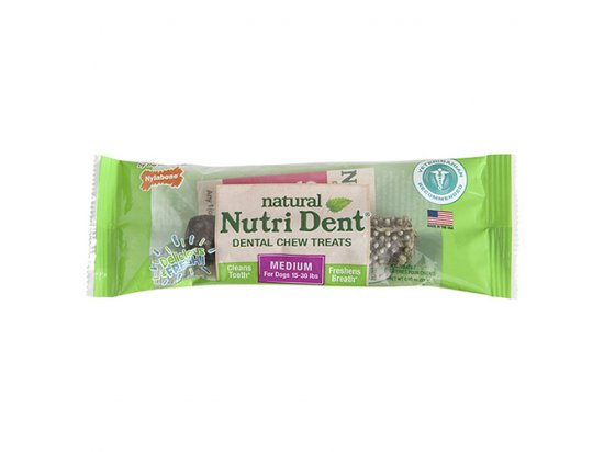 Фото 2 -  ласощі Nylabone NUTRI DENT NATURAL жувальні ласощі для чищення зубів для собак з люцерною