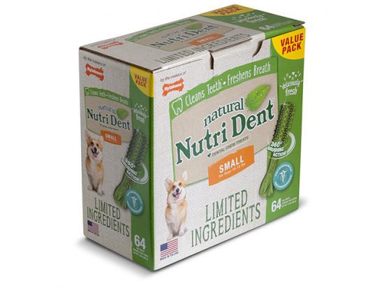 Фото 3 -  ласощі Nylabone NUTRI DENT NATURAL жувальні ласощі для чищення зубів для собак з люцерною 1 уп