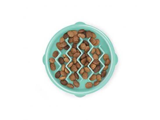 Фото 2 -  миски, напувалки, фонтани Outward Hound SLO - BOWL TINY миска - лабіринт для повільної їжі для собак