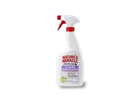 Фото - Natures Miracle (Нейчерлз Міракл) FOR CATS LITTER BOX (ЗНИЩУВАЧ ЗАПАХУ) спрей для туалету котів видалення запахів, плям та шерсті Natures Miracle (Нейчерлз Міракл) FOR CATS LITTER BOX (ЗНИЩУВАЧ ЗАПАХУ) спрей для туалету котів