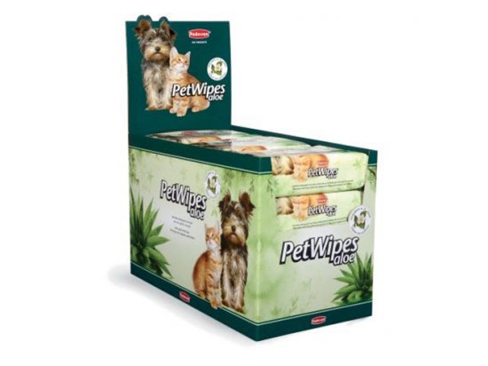 Фото - повсякденна косметика Padovan (Падован) PET WIPES ALOE VERA (Алое вера) серветки для собак і кішок, 40 шт