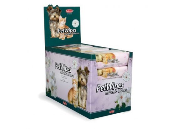 Фото 2 -  повседневная косметика Padovan (Падован) PET WIPES MUSCHIO BIANCO (БЕЛЫЙ МУСКУС) салфетки для собак и кошек, 40 шт