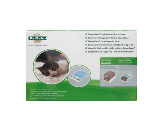 Фото 2 -  аксессуары, совки, пакеты для лотка PetSafe ScoopFree Blue Crystal наполнитель с поддоном для туалета кошек