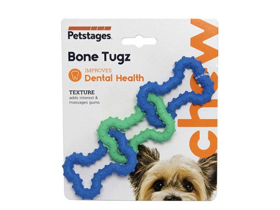 Фото 2 -  іграшки Petstages BONETUGZ BLU - іграшка для собак ТРИ КІСТКИ