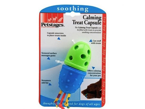 Фото 2 -  іграшки Petstages (Петстейджес) Calming Treat Capsule - Капсула для ласощів - Іграшка для собак