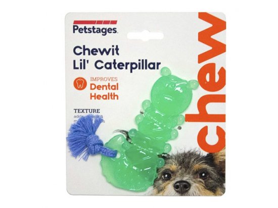 Фото 2 -  игрушки Petstages CHEWIT - LIL’ CATERPILLAR - игрушка для собак ГУСЕНИЦА