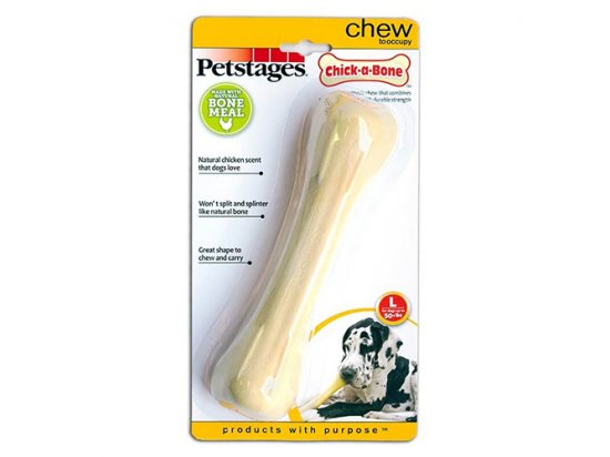 Фото 6 -  игрушки Petstages CHICK А BONE игрушка для собак КОСТОЧКА